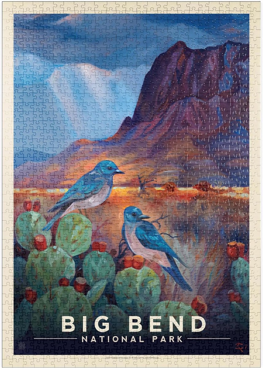 Natuur Puzzel 1000 Stukjes Big Bend National Park Vogels - Grote Stukken Puzzel
