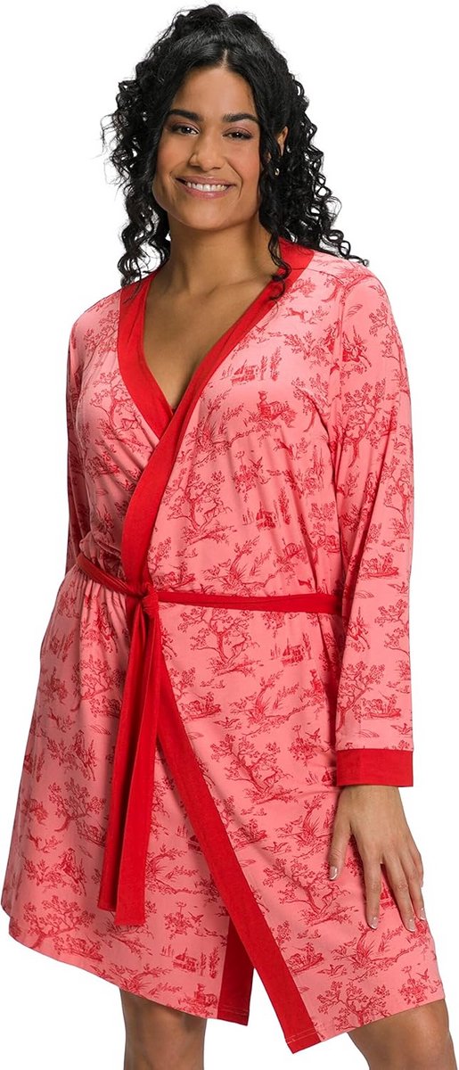 Dames Kimono met Country Print en V-hals