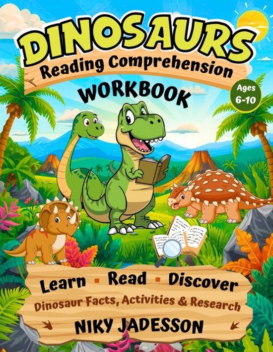 Dinosaurs Reading Comprehension Workbook - cover