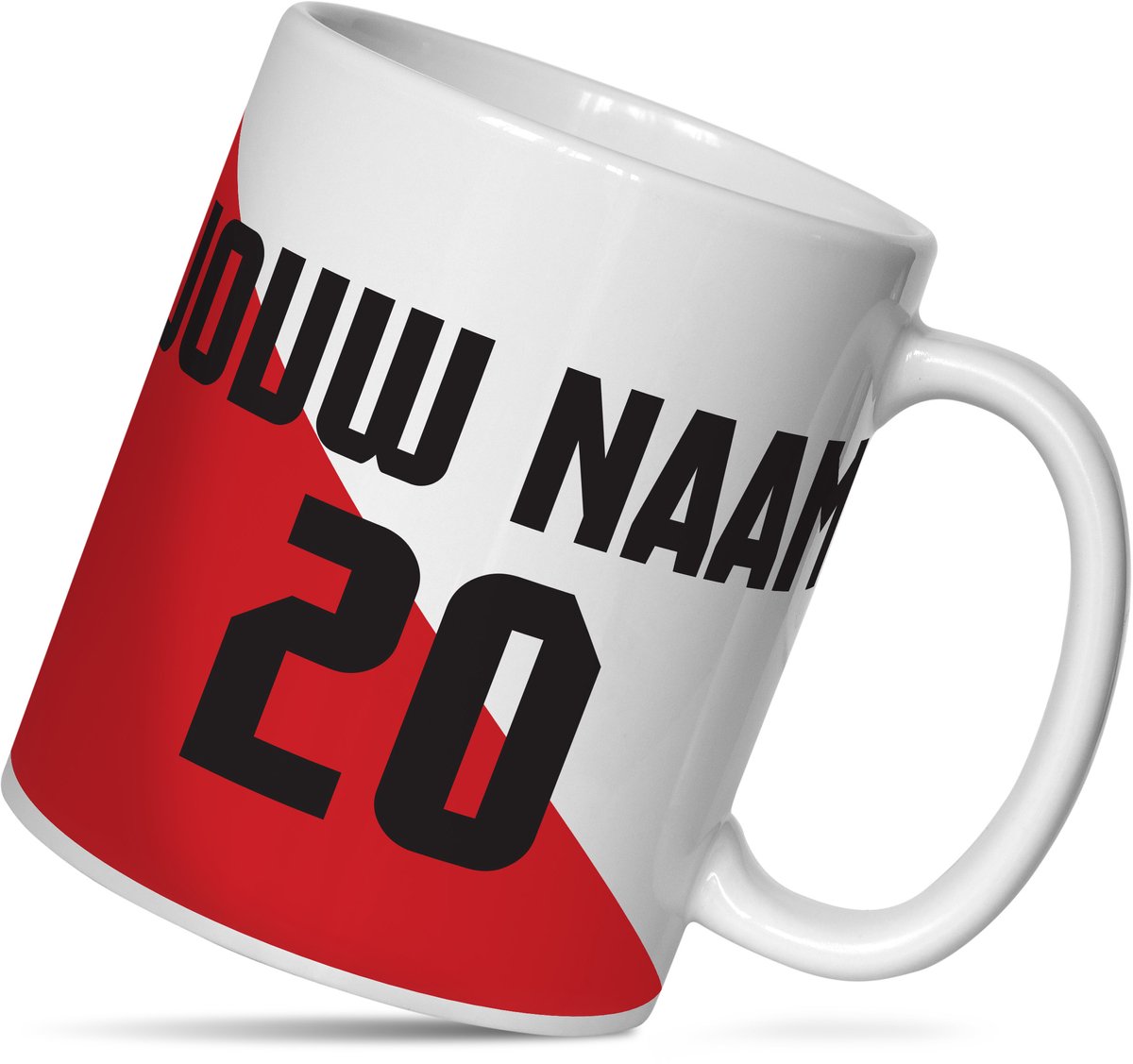 Mok Utrecht - Rood & Wit - Fan Cadeau Domstad