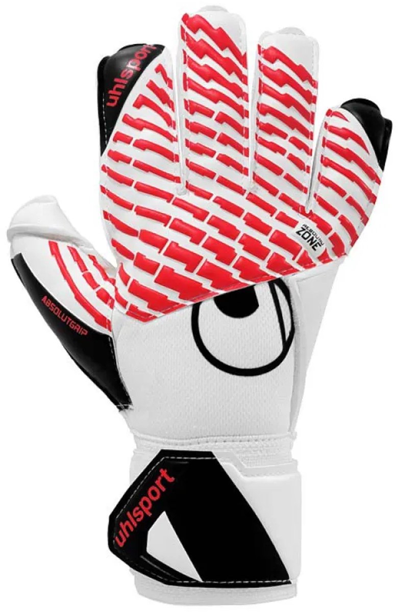 Uhlsport FM Absolutgrip White/Black/Red Keepershandschoenen - Maat 10