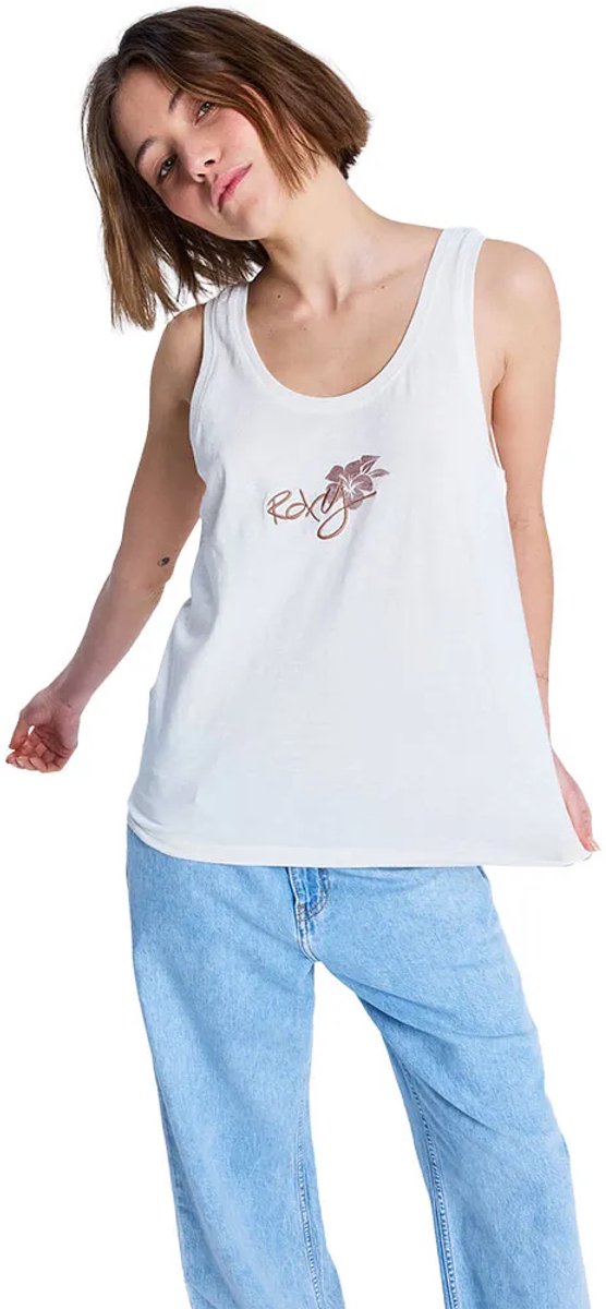 Roxy Dream Oasis Mouwloos T-shirt M Vrouw Coconut Milk