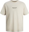 Jack & Jones T Shirt Jorvesterbro Tee Ss Crew Neck Noos 12240121 Moonbeam Taille Homme - XXL