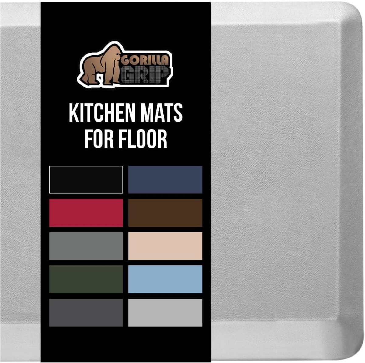 Keuken Vloermat - Comfort Mat - Lang Staan - Extra Dik Schuim - Lichtgrijs