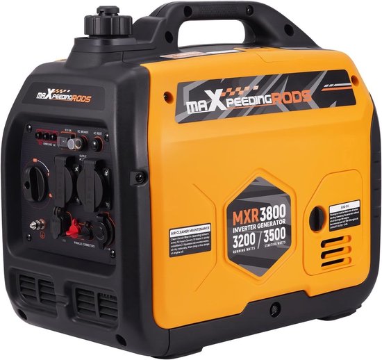 EK Generator, 5500 W, eenfasig, driefasig, 4-takt, benzine, 15 L, rood