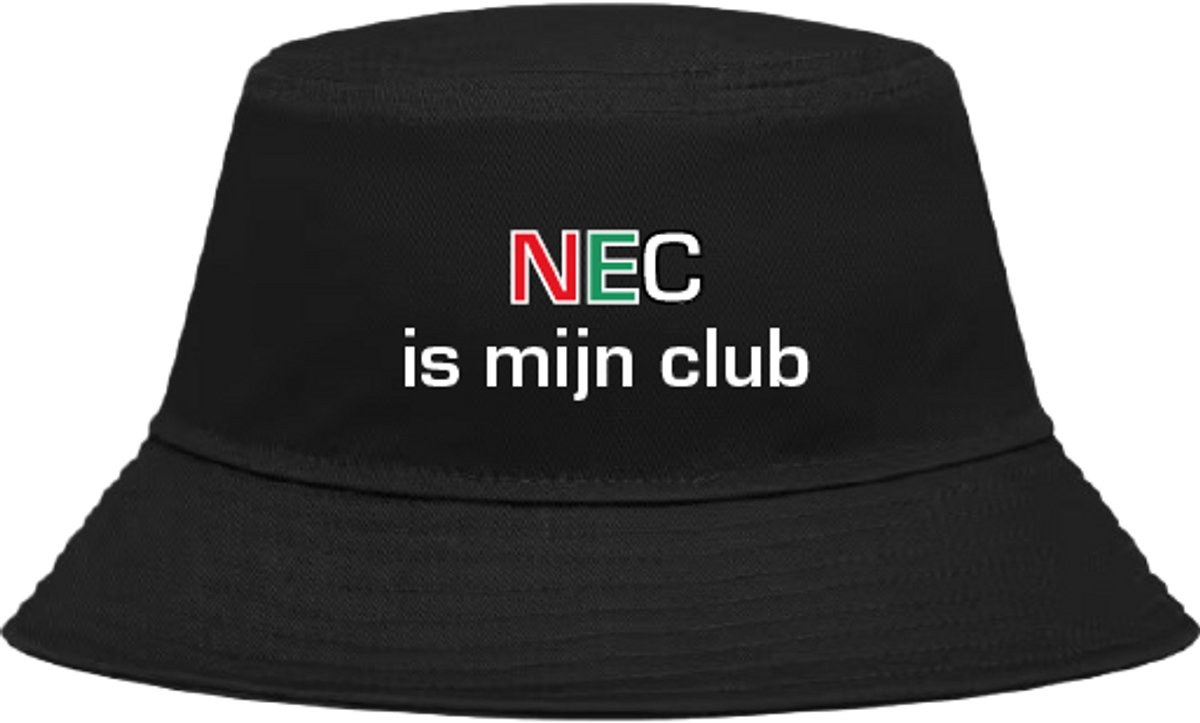 Buckethoed met tekst: NEC is mijn club.