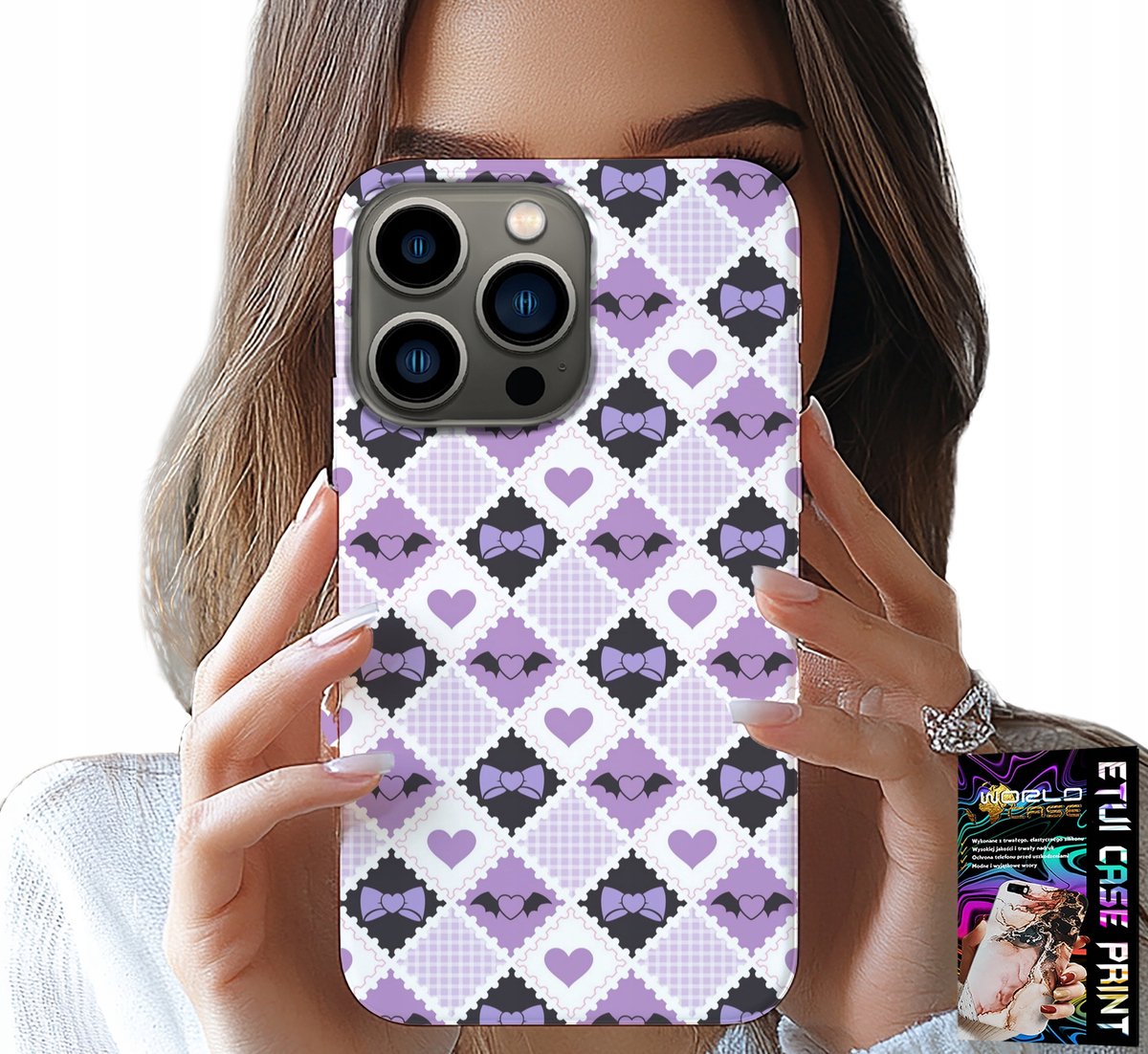 HOESJE VOOR IPHONE 16 PRO MAX - MODIEUZE HARTJESSTRIK + GLAS