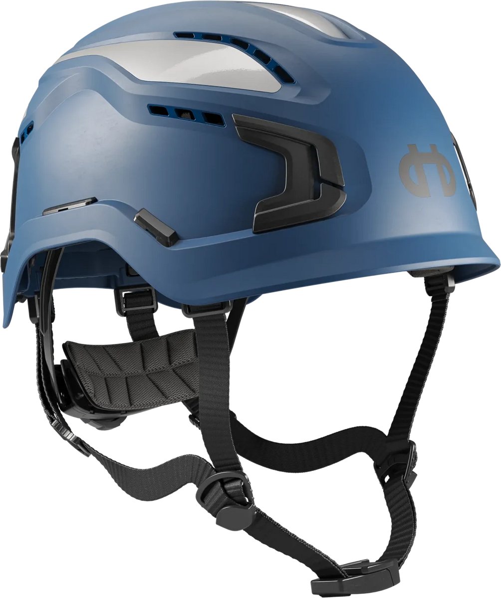 Hellberg Sector Veiligheidshelm Blauwl – Professionele Bouwhelm met Ventilatie & Perfecte Pasvorm – Compatibel met Gehoorbescherming