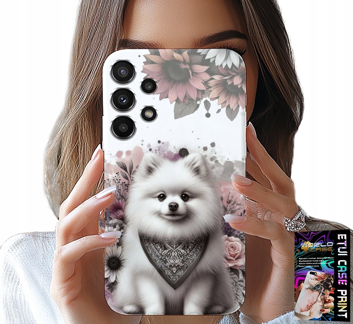 HOESJE VOOR SAMSUNG GALAXY A13 4G - POMERANIAN, MINIATURE SPIZZA, HONDENRASSEN