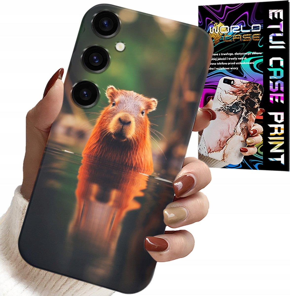HOESJE VOOR SAMSUNG GALAXY S25 - LEUKE CAPIBARA, CAPIBARA, VEEL PATRONEN