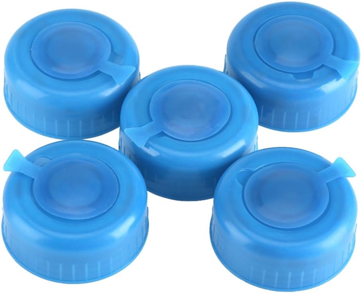 Waterfles Dop - Fles Sluiting - Water Opslag - Anti Spat - 5.5cm Diameter - Blauw