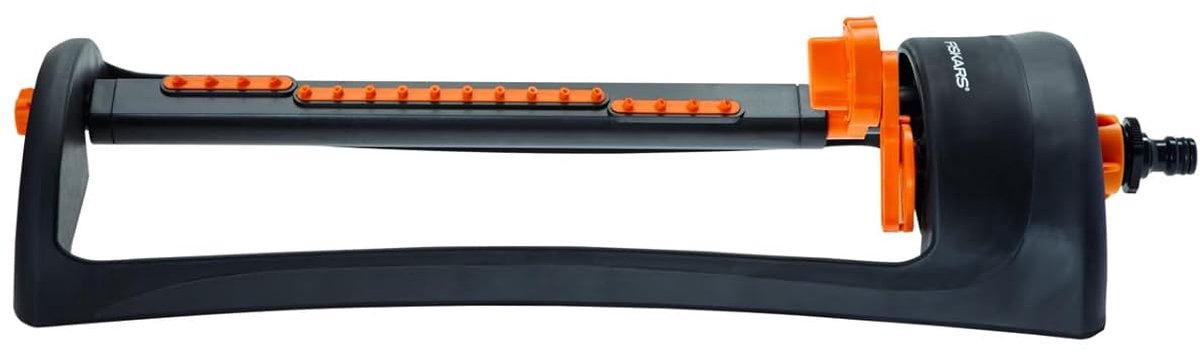 Zwenksproeier M - Grassproeier - Grote Tuinen - Waterbesparende Technologie - 16 x 17m Bereik - Zwart Oranje