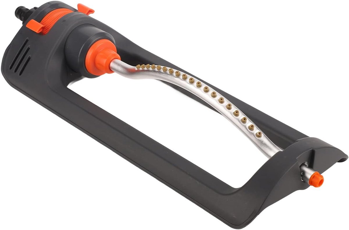 Oscillerende Sprinkler - Gazon Besproeier - Tuin Irrigatie - 19 Spuitgaten - 46 x 15 x 7 cm - Zwart