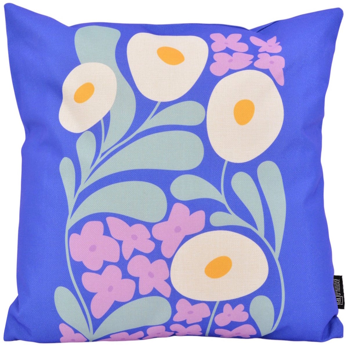 Gek op Kussens! Sierkussen Midnight Blossom | 45 x 45 cm | Katoen/Linnen blauw