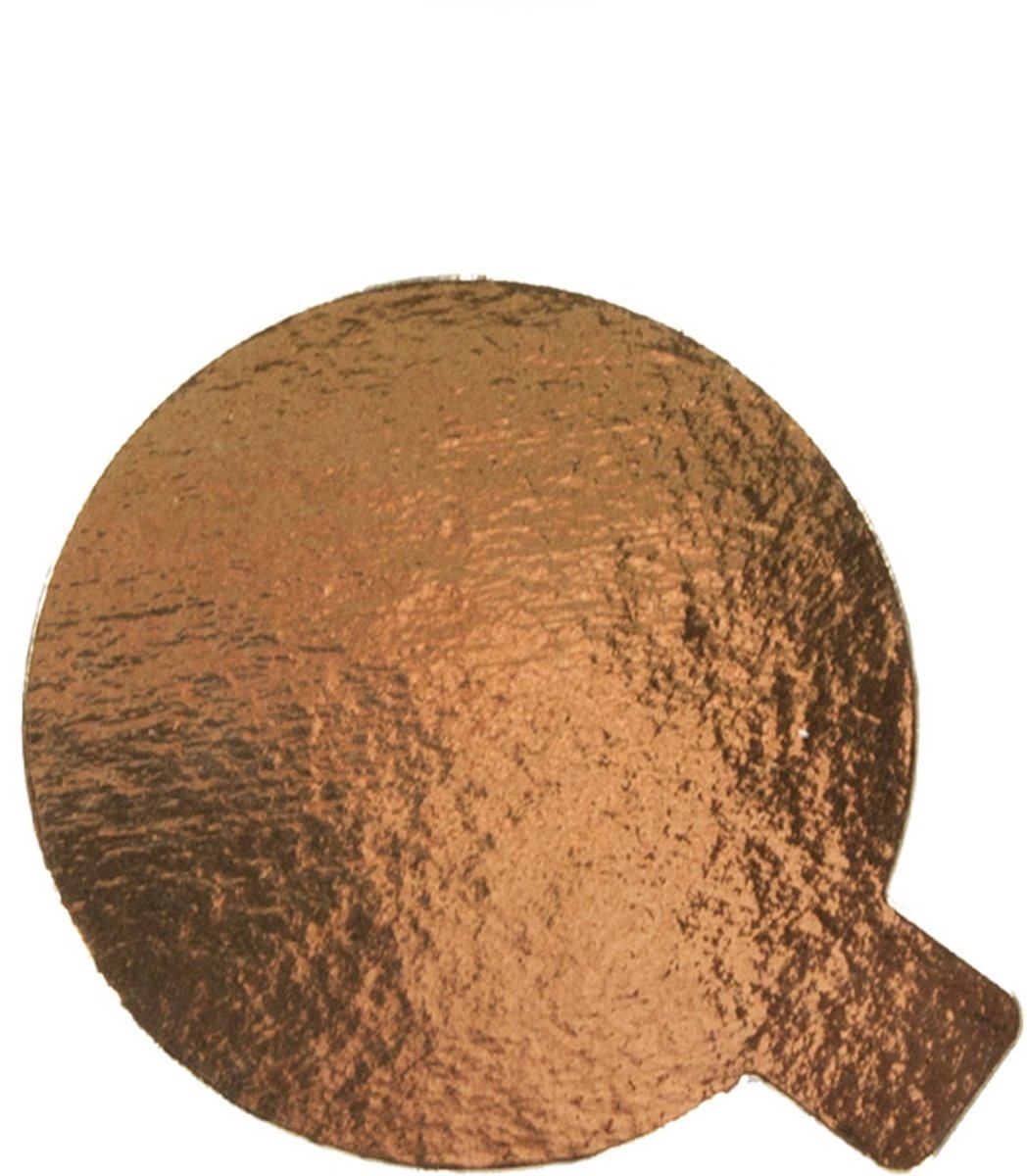 Taartkarton Goud/Zwart met lip Ø4cm 25st.