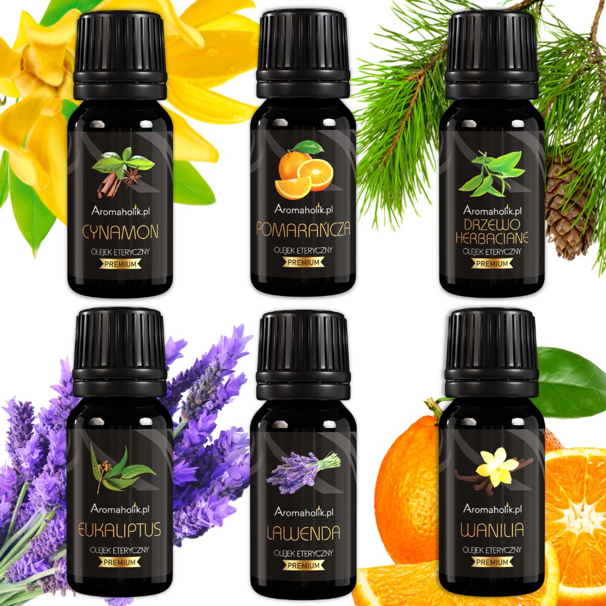 Aromaholik Serie - Essentiële Olie Set - Kwiatowy - Cytrusowy - Balsamiczny