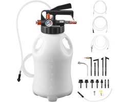 VEVOR 8l Tandwieloliepomp, Pneumatische Transferpomp met 15 Atf-Adapters, Tandwielolievulapparaat met HDPE-Tank, Olie-Afzuigpomp, Olievulapparaat, Olievuller, Pompgereedschap voor Auto's en Boten