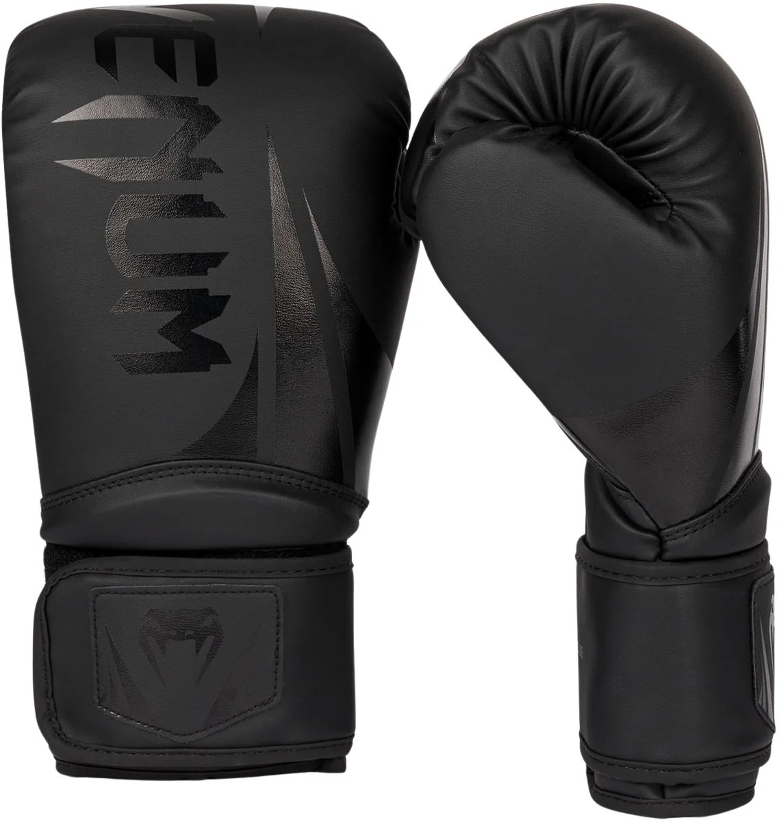 Venum Challenger 2.5 Bokshandschoenen – Mat Zwart – 14 oz – PU Leer – Unisex Training & Sparring Gloves