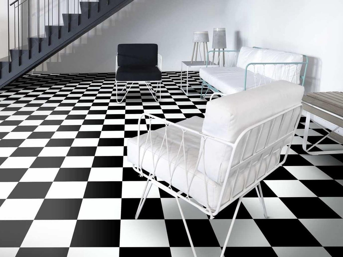 PVC vloer - Vloerbedekking vinyl - Woonkamer keuken - Op maat gesneden - 200x200 cm - Zwar