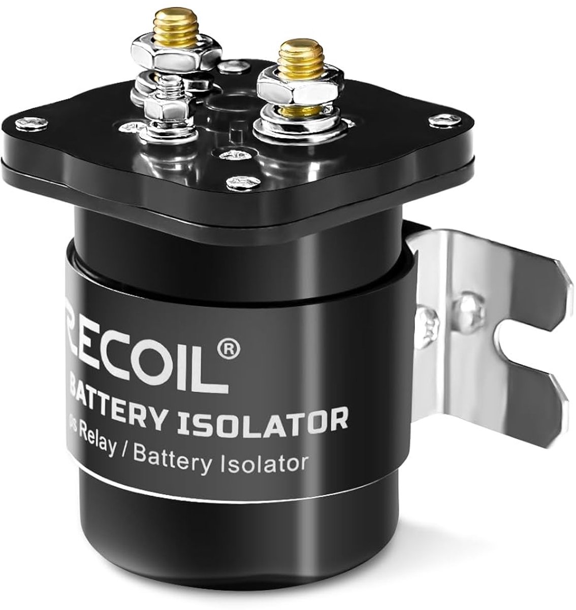 Accu Isolator - Hoogstroom Relais - Voertuig Energie - 200 Ampere Continu - 9.4 x 8.7 cm