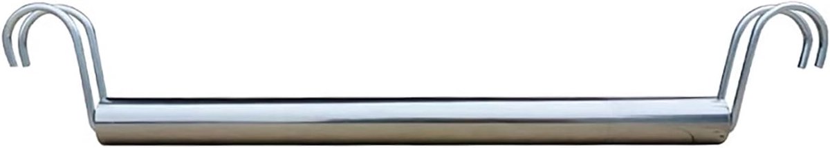Garderobestang RVS - Kledingroede Kast - Kleding Ophangen - Met Eindhaken - 110 cm