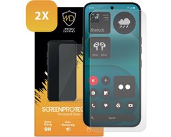 2-Pack MobyDefend Screenprotectors - Geschikt voor Nothing Phone (4a) Pro - Case-Friendly Screensavers - Gehard Glas