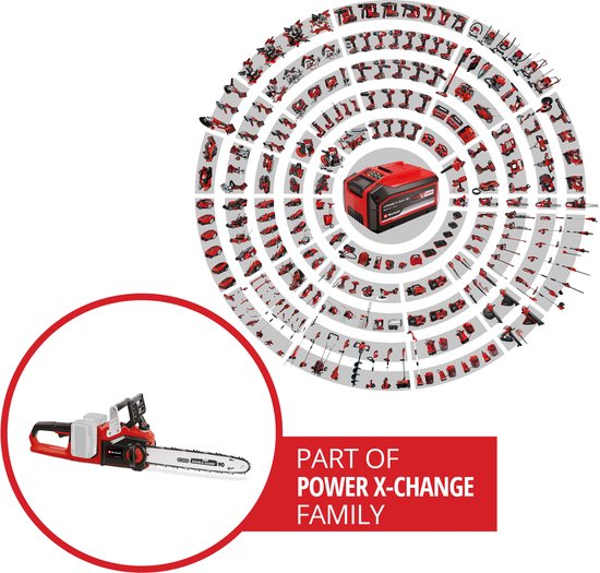 Einhell Accu Kettingzaag GP-LC 36/35 Li BL Solo - Power X-Change - 36 V/Li-Ion - Koolborstelloze motor - Zwaardlengte: 35 cm - Max. Zaaglengte: 33 cm - Excl. accu en lader van Einhell — afbeelding 5