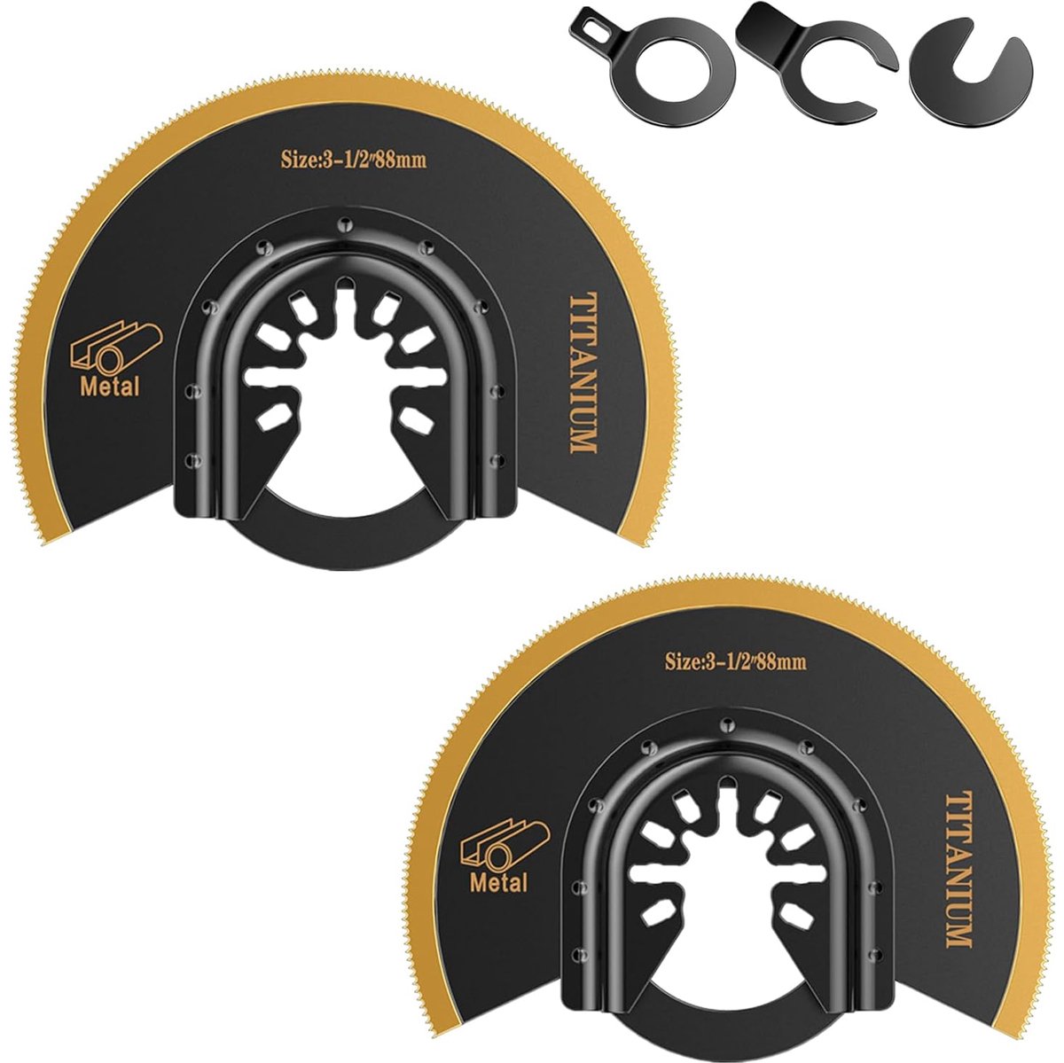 Multitool Zaagbladen - Metaal Zaagjes - Metaal Hout Zagen - Titanium Coating - 88mm Diameter