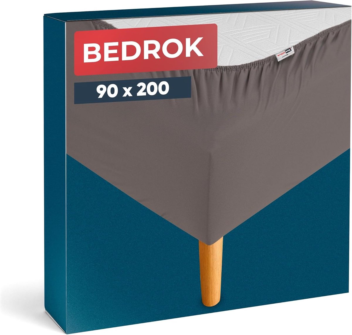 Boxspringhoes - Bedbodemhoes - Bed vernieuwen - Eenvoudige montage - 90 x 200 cm - Wrat