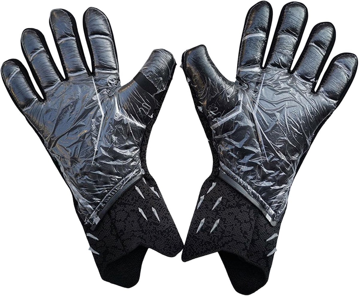 Voetbal Keepershandschoenen - Sterke Grip Handschoenen - Voetbal Wedstrijden Training - Uitstekende Demping Vingerbescherming - Maten 8 9 10 - Zwart