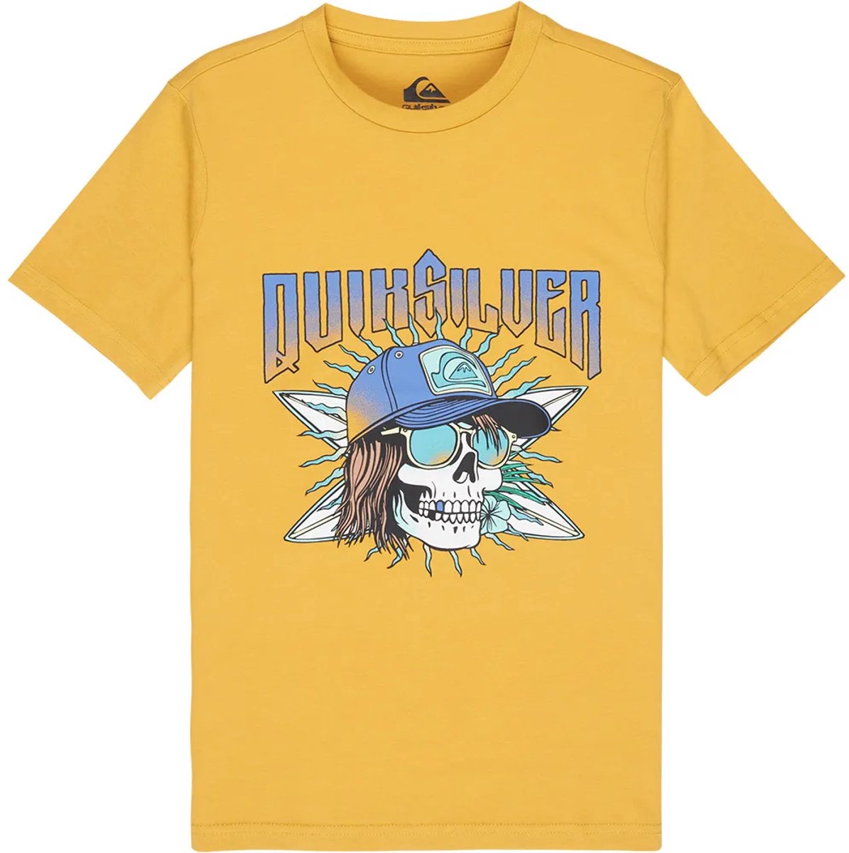 Quiksilver Sound On T-shirt Met Korte Mouwen 16 Years Jongen Geel