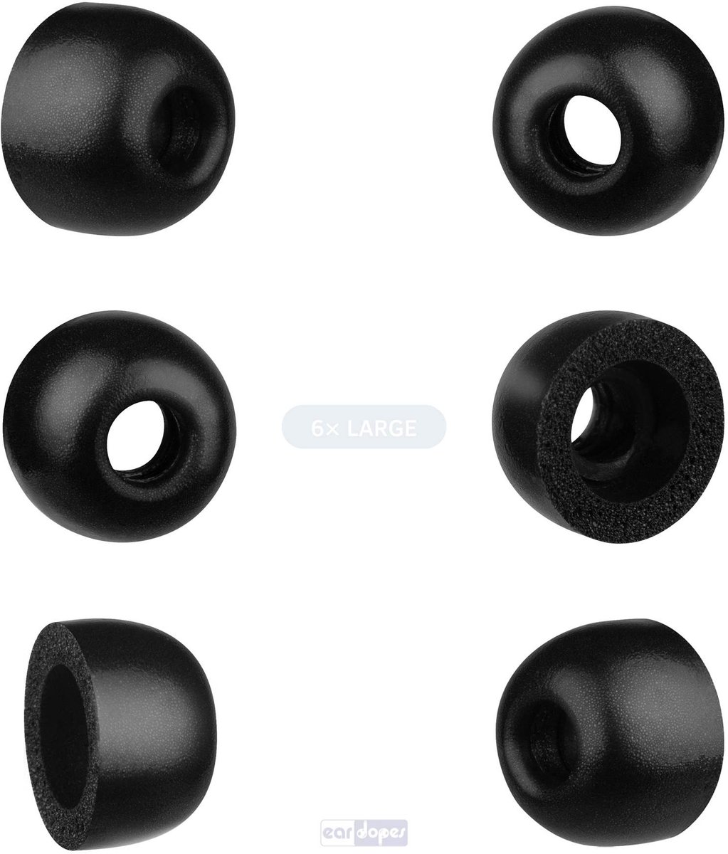 Foam eartips standard - 6× Large - foamigo®