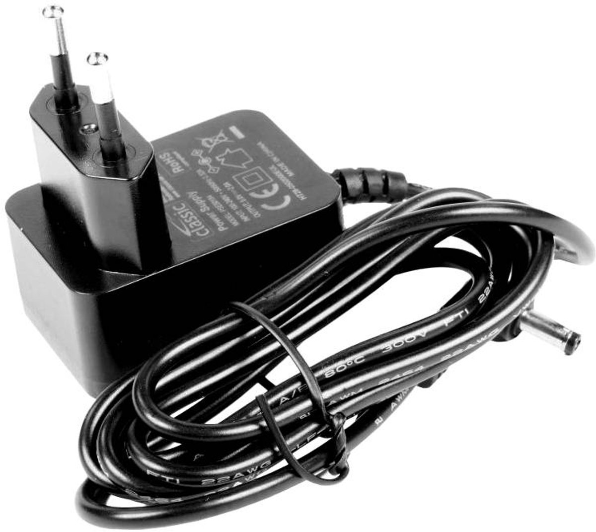 Voedingsadapter voor diverse - 4 x 1,7mm - 5V - 2A - 10W - Zwart