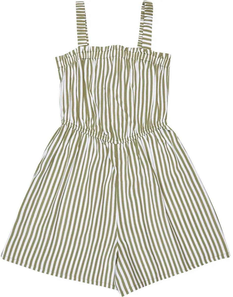 Roxy Playa Baby Printed Mouwloze Romper Groen 16 Years Meisje