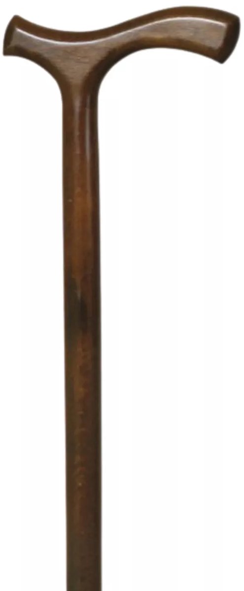 Garcia 1880 Houten wandelstok – Bruin – Beukenhout – Lengte 94 cm – Fritz handvat – Gewicht 270 gram – Voor heren en dames – Diameter wandelstok 18 mm
