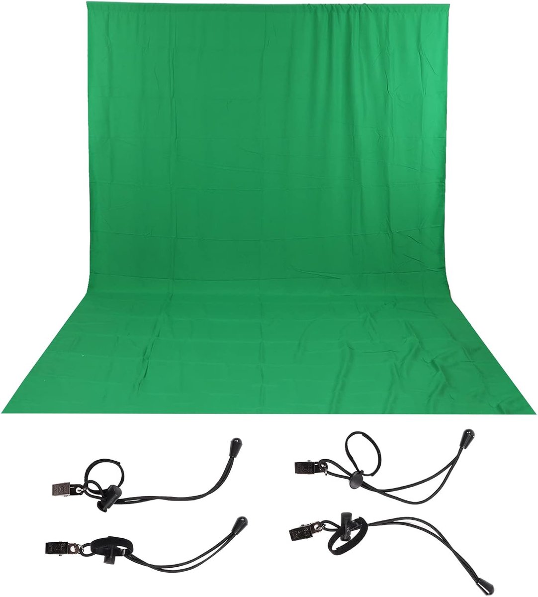 Fotografie Achtergrond - Groen Scherm Doek - Video Opnames - Machinewasbaar - 3x6 Meter - Groen