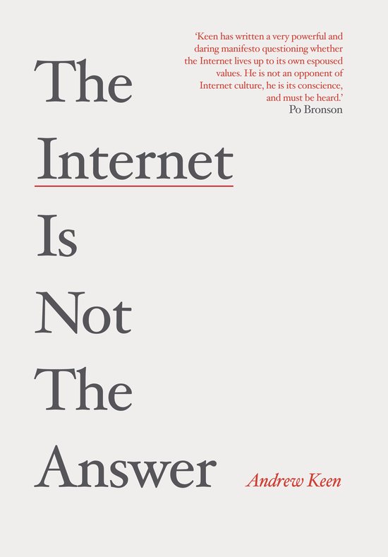 Internet Is Not The Answer - cover