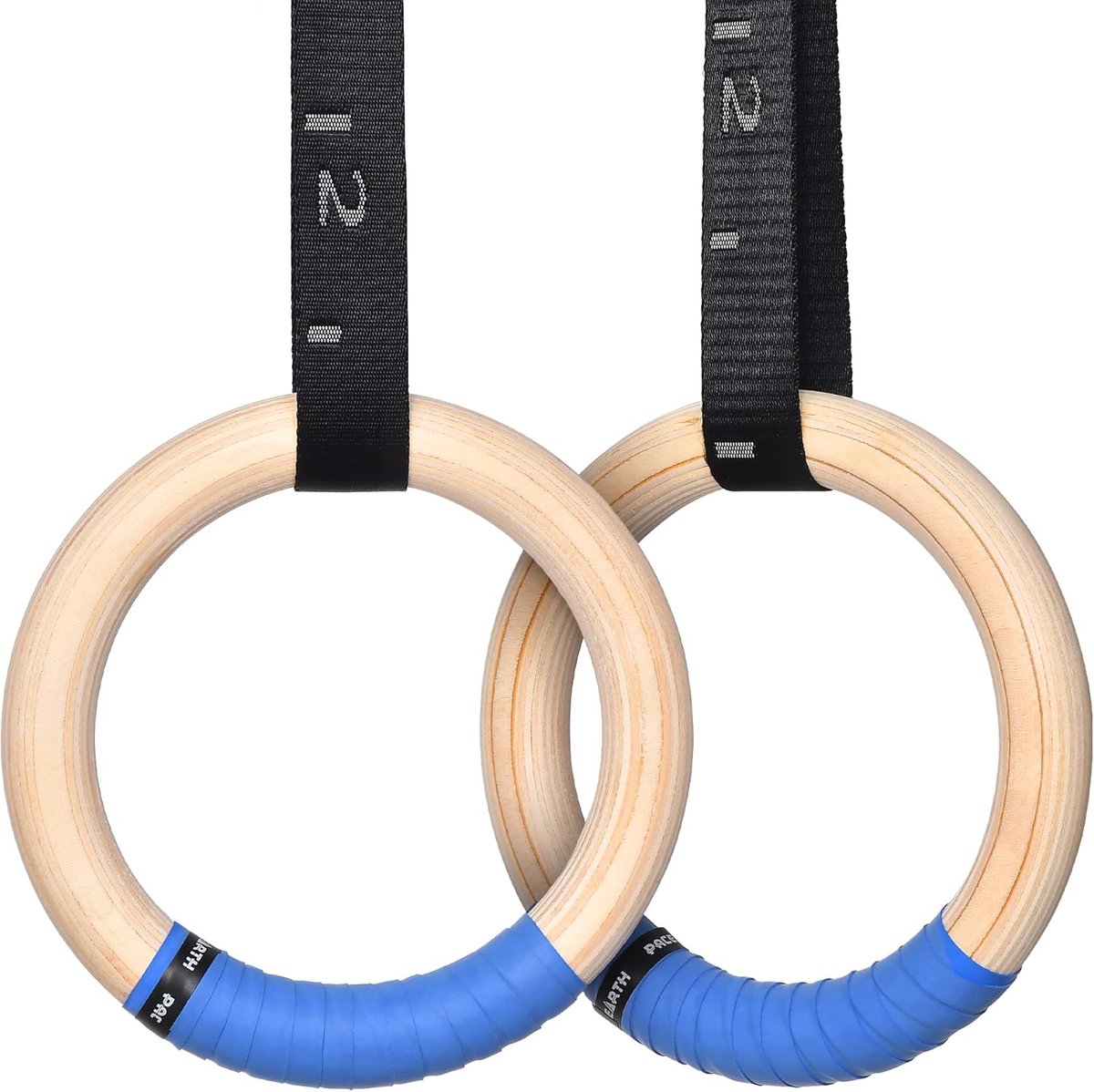 Gymnastiek Ringen - Houten Ringen - Kracht Training - Sterke Gespen - 4.5 Meter Banden - N.v.t.