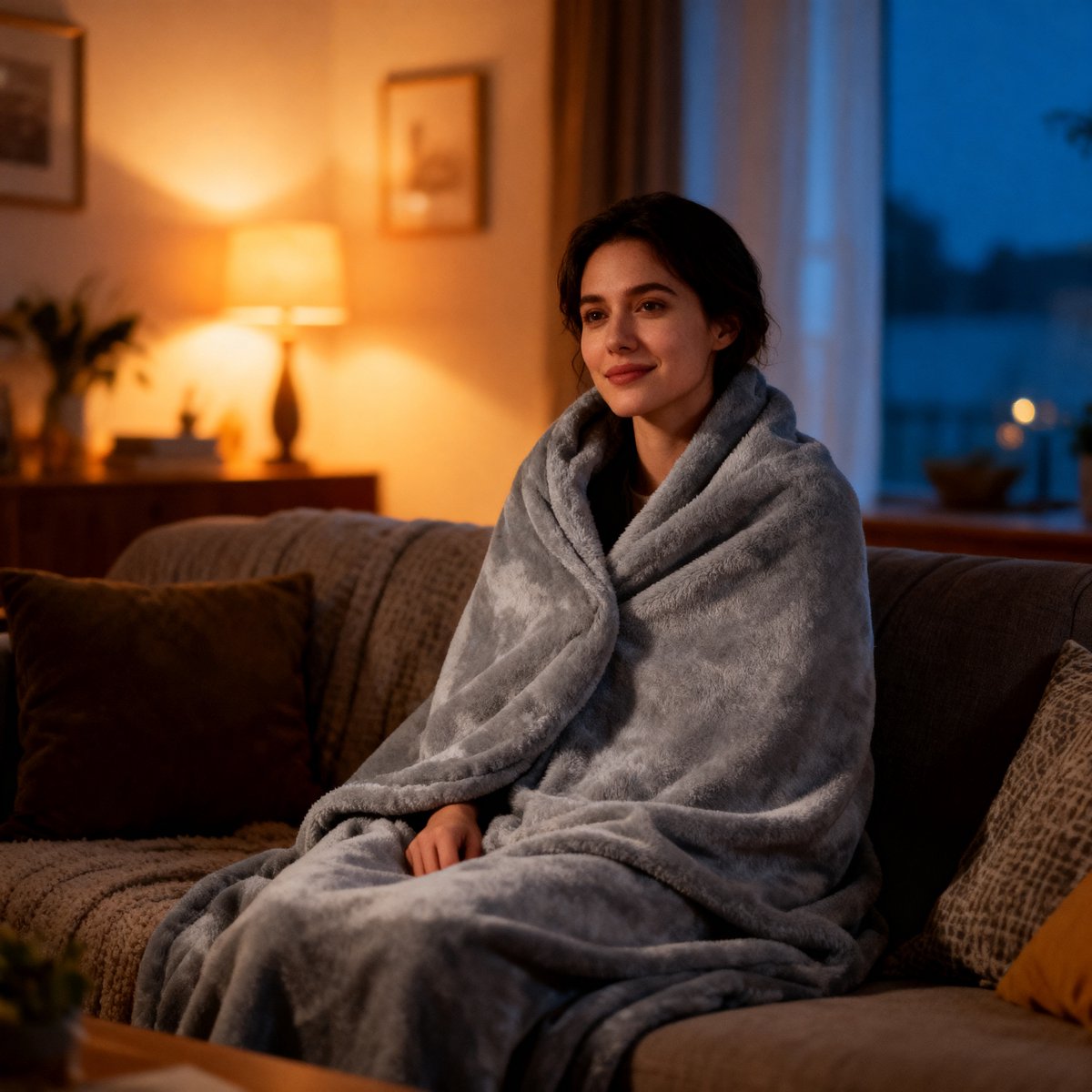 KRISIN Heartstopper Leaf Repeat Blanket, Soft Warm Flannel Blanket