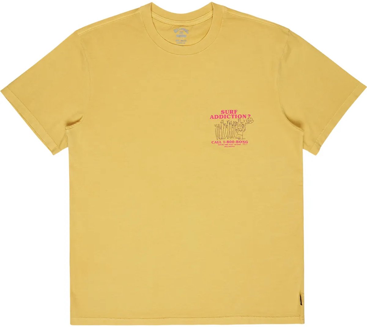 Billabong Message T-shirt Met Korte Mouwen S Man Geel