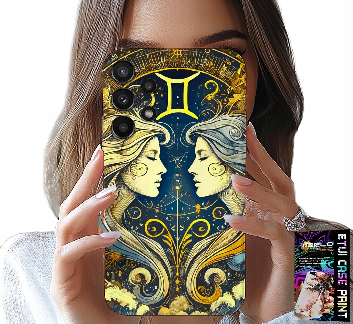 Hoesje voor Samsung Galaxy A32 4G - Sterrenbeeld, Tweelingen astronomisch hoesje