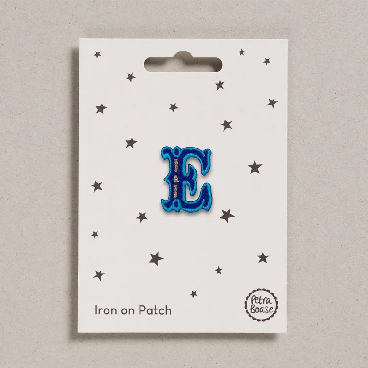 Petra Boase Circus Font - Iron On Patch - Letter E