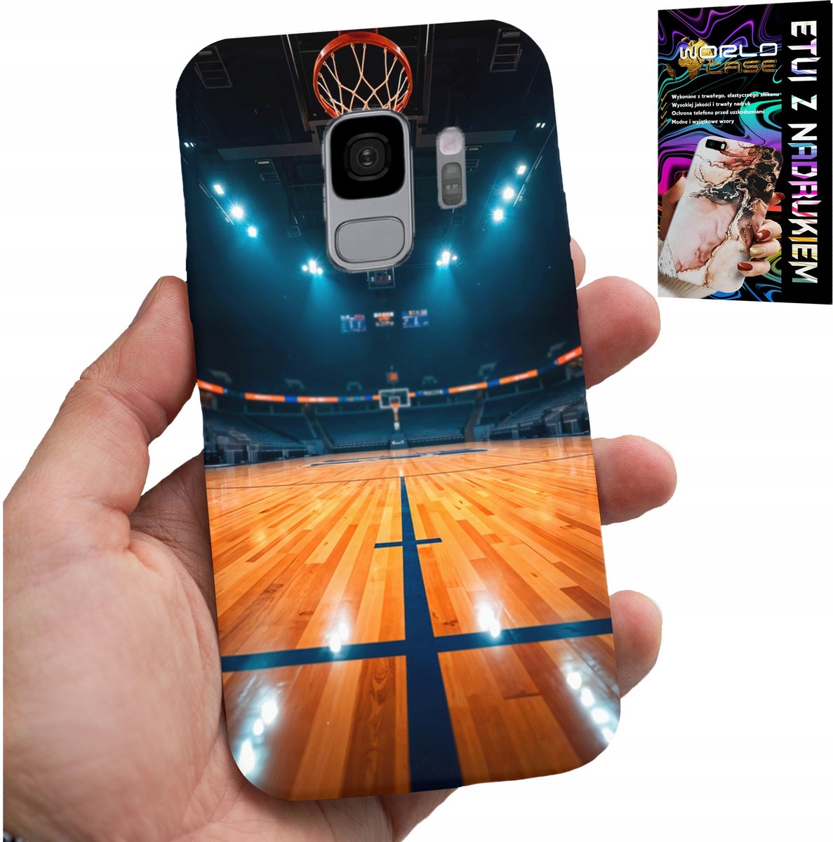 HOESJE VOOR SAMSUNG GALAXY S9 - NBA-BASKETBALVELD, BASKETBALVENTPATRONEN