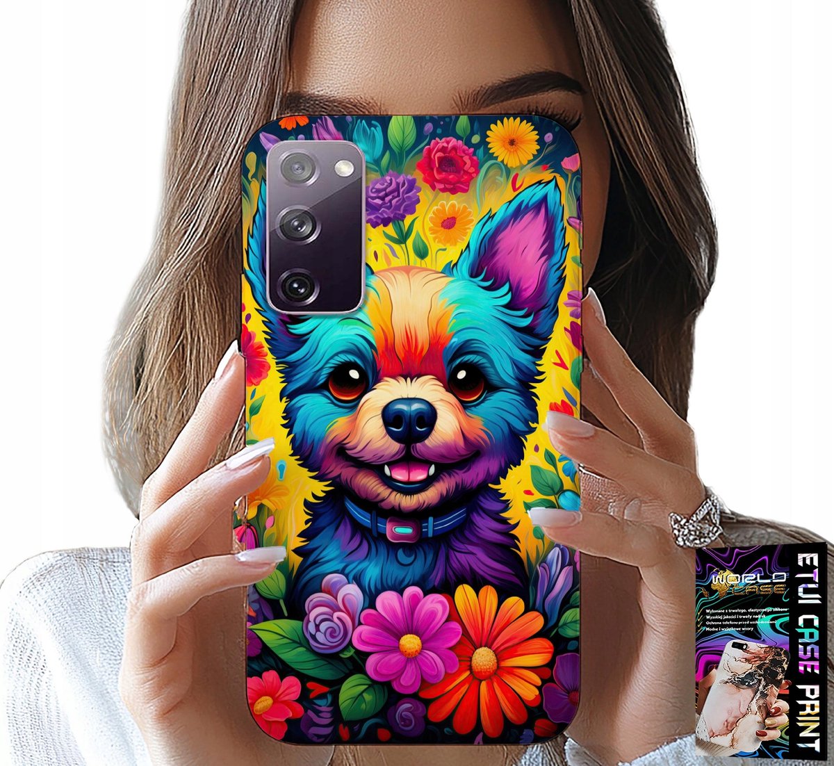 HOESJE VOOR SAMSUNG GALAXY S20 LITE - YORK RUGZAK MET BLOEMENPATROON