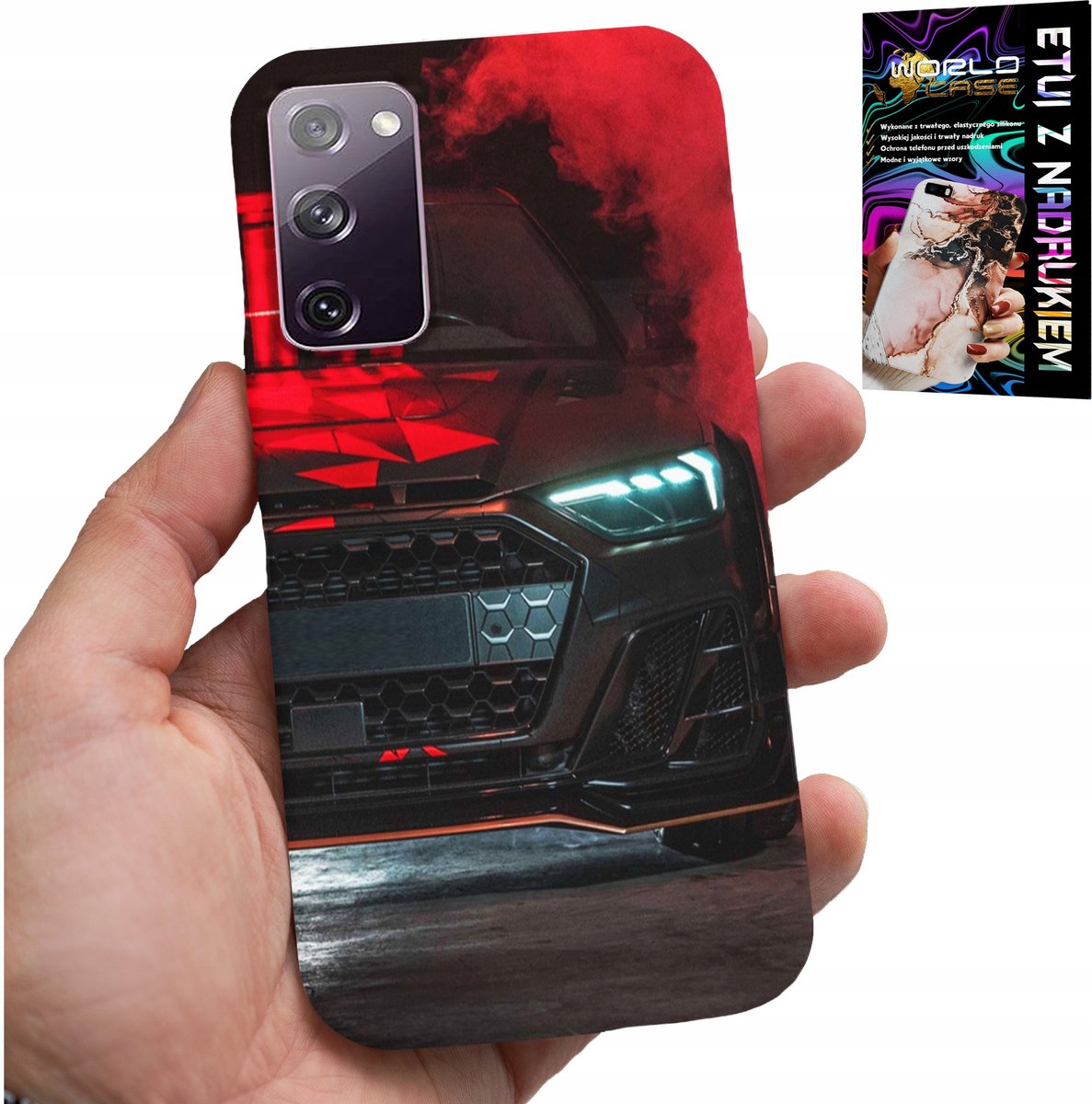 HOESJE VOOR SAMSUNG GALAXY S20 LITE - SPORTWAGENS, AUTOVENTILATOR + GLAS