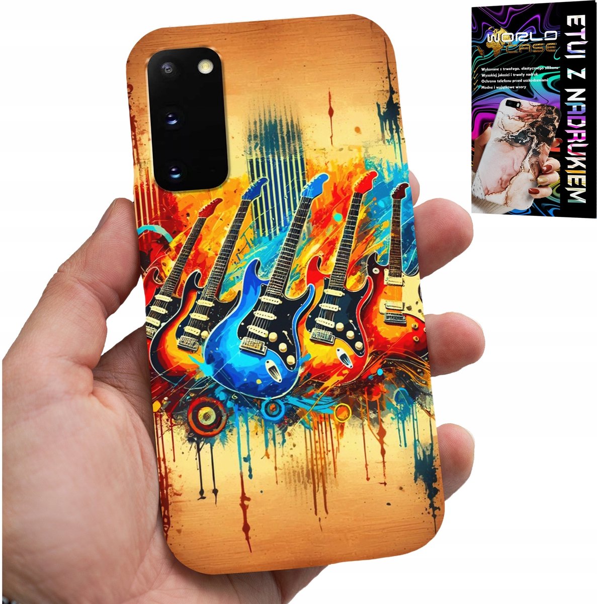 HOESJE VOOR SAMSUNG GALAXY S20 - ELEKTRISCHE GITAAR, ROCK AND ROLL, METAL