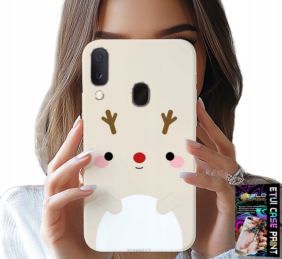 HOESJE VOOR SAMSUNG GALAXY A40 - RENDIER, RENDIER, KERSTPATROON
