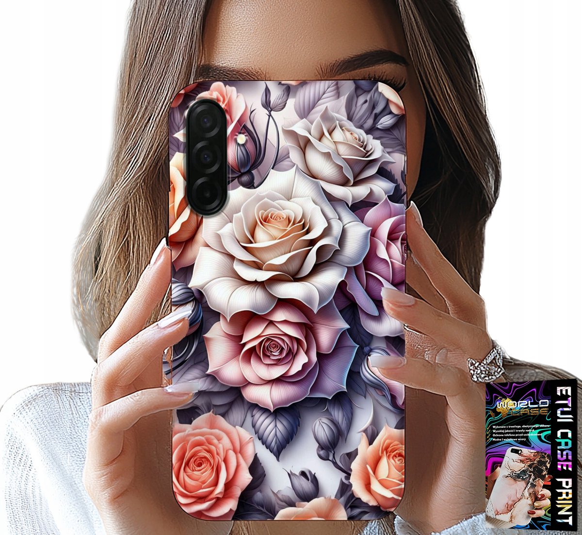 Hoesje voor Samsung Galaxy A36 5G - Bloemenpatroon, rozen, bloemen