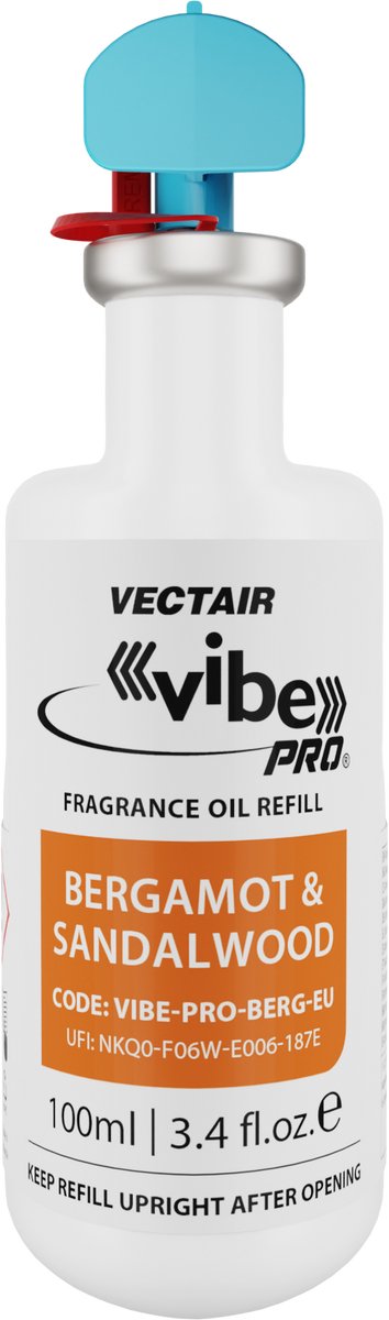 VIBE PRO® REFILLS - Bergamot & Sandelwood - Navulling Luchtverfrisser - 4 stuks per doos