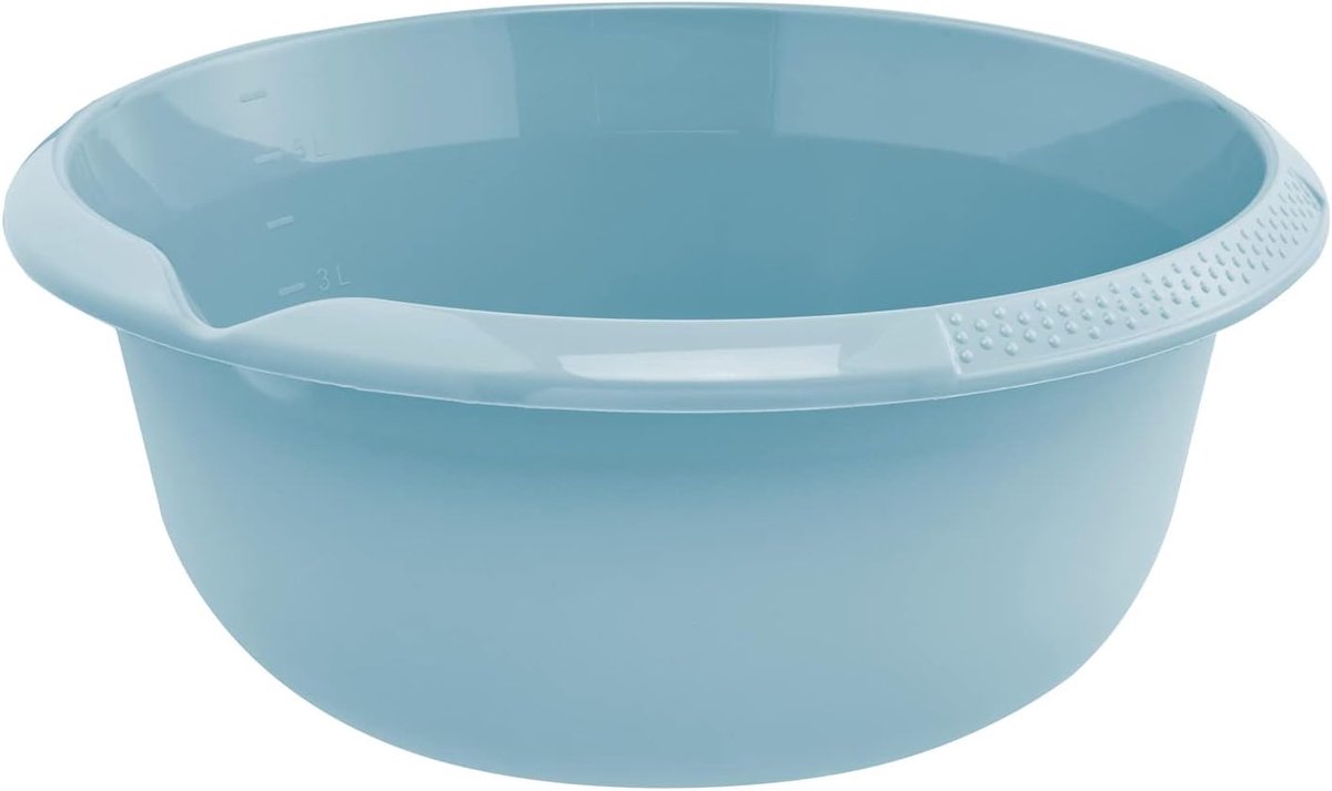 Cleany Afwasbak rond 32cm - 7 liter blauw